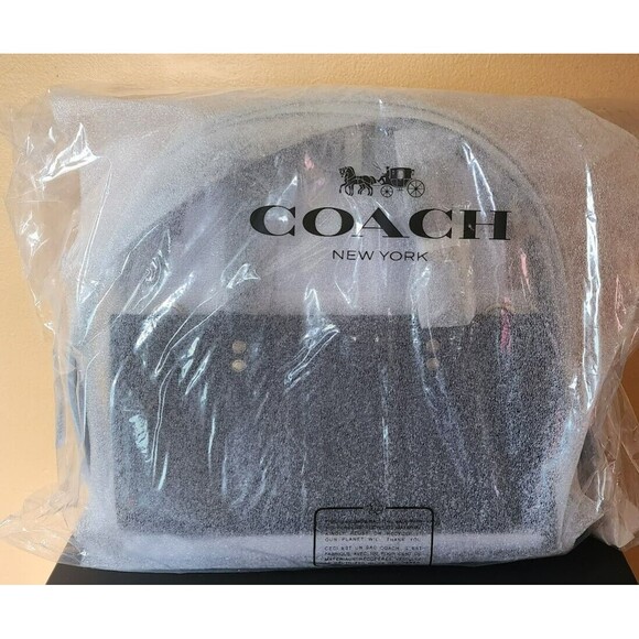 COACH ROGUE 26 BLACK SATCHEL TOP HANDLE CROSSBODY BRASS BAG CU047 ~NWT - Picture 2 of 7